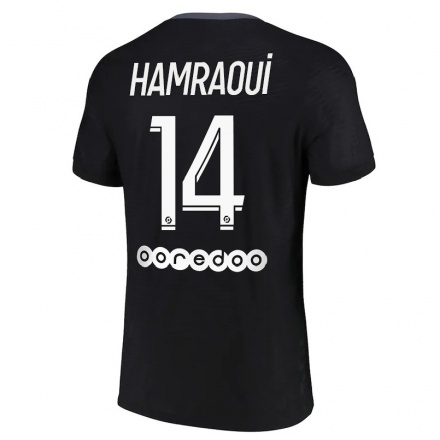 Naisten Jalkapallo Kheira Hamraoui #14 Musta 3. Paita 2021/22 Lyhythihainen Paita T-paita