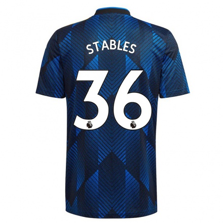 Naisten Jalkapallo Fran Stables #36 Tummansininen 3. Paita 2021/22 Lyhythihainen Paita T-paita