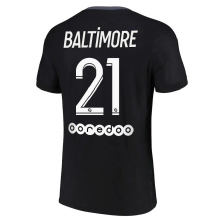 Naisten Jalkapallo Sandy Baltimore #21 Musta 3. Paita 2021/22 Lyhythihainen Paita T-paita