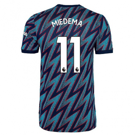 Naisten Jalkapallo Vivianne Miedema #11 Sininen Musta 3. Paita 2021/22 Lyhythihainen Paita T-paita