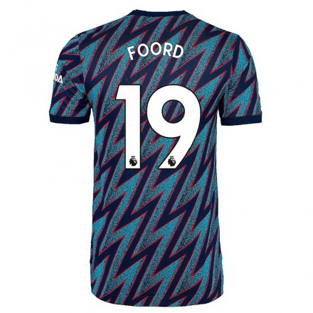 Naisten Jalkapallo Caitlin Foord #19 Sininen Musta 3. Paita 2021/22 Lyhythihainen Paita T-paita