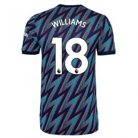 Naisten Jalkapallo Lydia Williams #18 Sininen Musta 3. Paita 2021/22 Lyhythihainen Paita T-paita