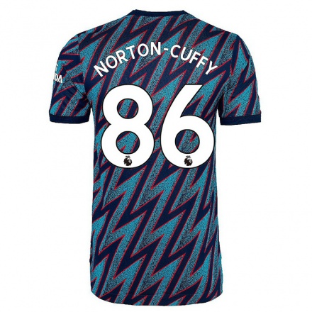 Naisten Jalkapallo Brooke Norton-cuffy #86 Sininen Musta 3. Paita 2021/22 Lyhythihainen Paita T-paita