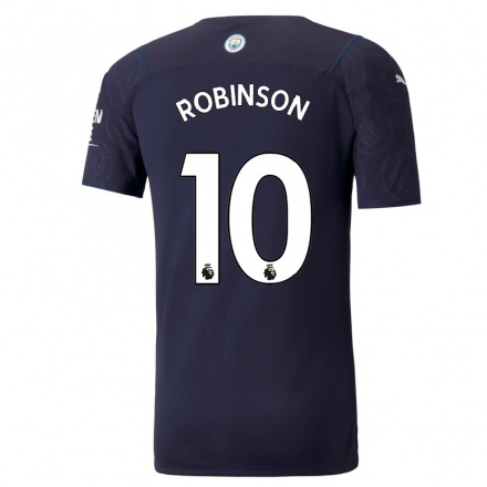 Naisten Jalkapallo Sammy Robinson #10 Tummansininen 3. Paita 2021/22 Lyhythihainen Paita T-paita