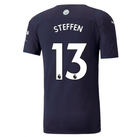 Naisten Jalkapallo Zack Steffen #13 Tummansininen 3. Paita 2021/22 Lyhythihainen Paita T-paita