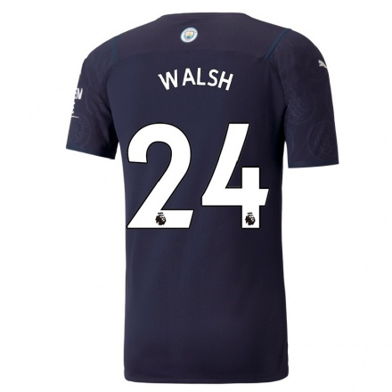 Naisten Jalkapallo Keira Walsh #24 Tummansininen 3. Paita 2021/22 Lyhythihainen Paita T-paita