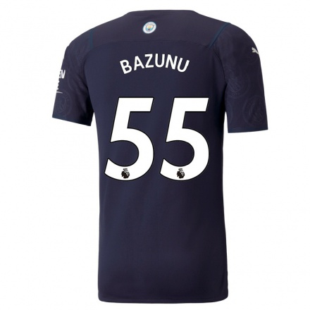 Naisten Jalkapallo Gavin Bazunu #55 Tummansininen 3. Paita 2021/22 Lyhythihainen Paita T-paita