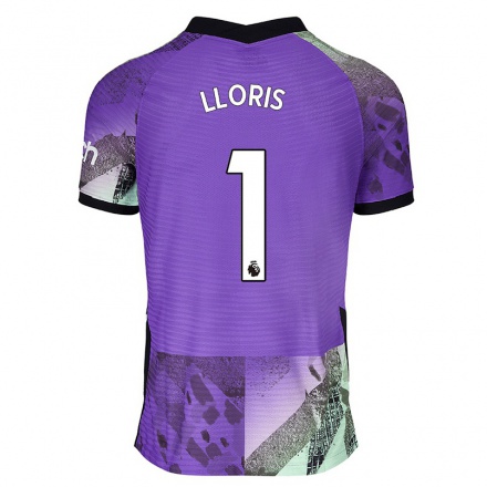 Naisten Jalkapallo Hugo Lloris #1 Violetti 3. Paita 2021/22 Lyhythihainen Paita T-paita