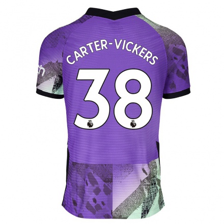 Naisten Jalkapallo Cameron Carter-vickers #38 Violetti 3. Paita 2021/22 Lyhythihainen Paita T-paita