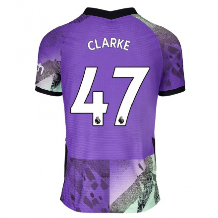 Naisten Jalkapallo Jack Clarke #47 Violetti 3. Paita 2021/22 Lyhythihainen Paita T-paita
