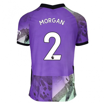 Naisten Jalkapallo Esther Morgan #2 Violetti 3. Paita 2021/22 Lyhythihainen Paita T-paita