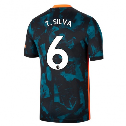 Naisten Jalkapallo Thiago Silva #6 Tummansininen 3. Paita 2021/22 Lyhythihainen Paita T-paita