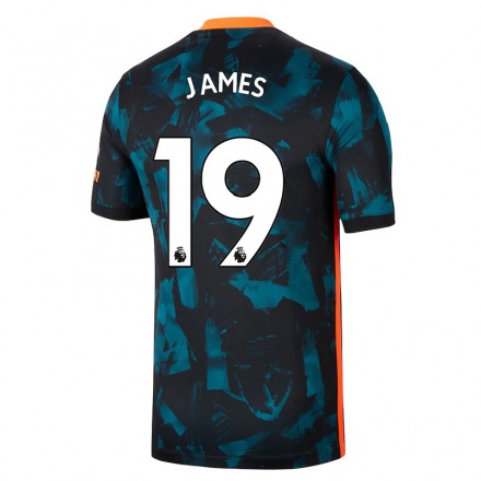 Naisten Jalkapallo Lauren James #19 Tummansininen 3. Paita 2021/22 Lyhythihainen Paita T-paita