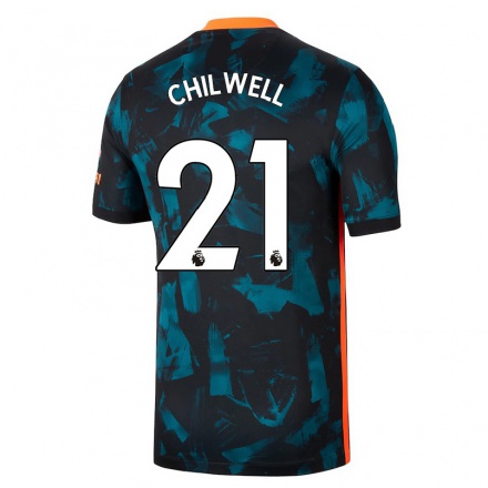 Naisten Jalkapallo Ben Chilwell #21 Tummansininen 3. Paita 2021/22 Lyhythihainen Paita T-paita