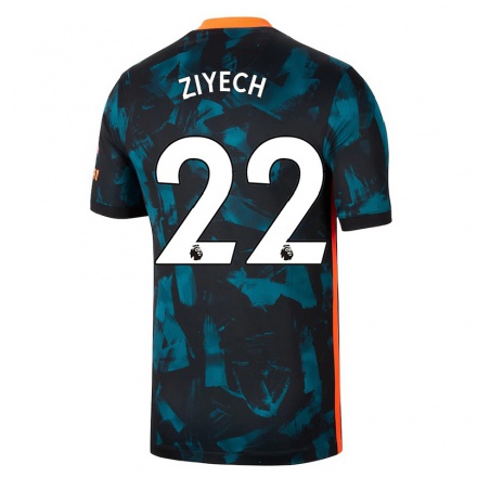 Naisten Jalkapallo Hakim Ziyech #22 Tummansininen 3. Paita 2021/22 Lyhythihainen Paita T-paita