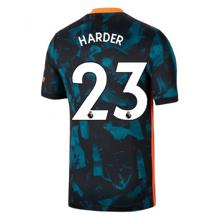 Naisten Jalkapallo Pernille Harder #23 Tummansininen 3. Paita 2021/22 Lyhythihainen Paita T-paita