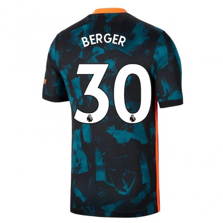 Naisten Jalkapallo Ann-katrin Berger #30 Tummansininen 3. Paita 2021/22 Lyhythihainen Paita T-paita