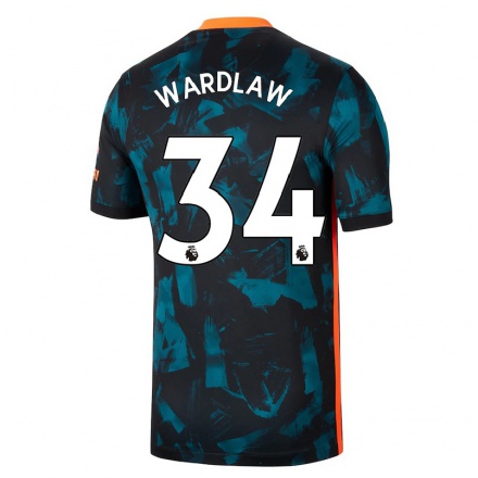 Naisten Jalkapallo Charlotte Wardlaw #34 Tummansininen 3. Paita 2021/22 Lyhythihainen Paita T-paita