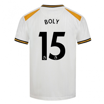 Naisten Jalkapallo Willy Boly #15 Valkoinen Keltainen 3. Paita 2021/22 Lyhythihainen Paita T-paita