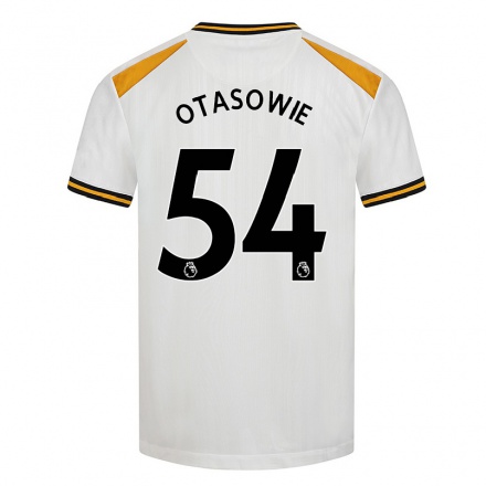 Naisten Jalkapallo Owen Otasowie #54 Valkoinen Keltainen 3. Paita 2021/22 Lyhythihainen Paita T-paita