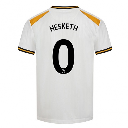 Naisten Jalkapallo Owen Hesketh #0 Valkoinen Keltainen 3. Paita 2021/22 Lyhythihainen Paita T-paita
