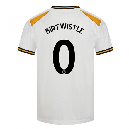 Naisten Jalkapallo Harry Birtwistle #0 Valkoinen Keltainen 3. Paita 2021/22 Lyhythihainen Paita T-paita
