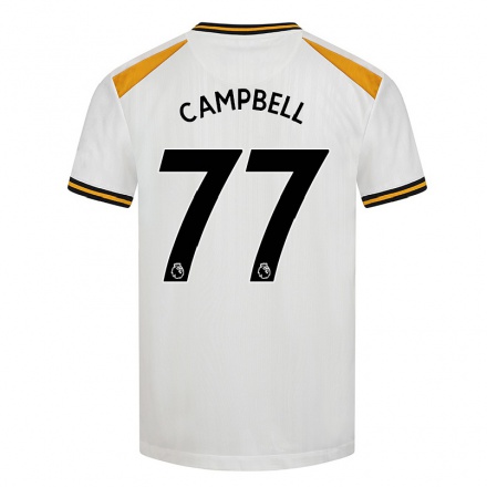 Naisten Jalkapallo Chem Campbell #77 Valkoinen Keltainen 3. Paita 2021/22 Lyhythihainen Paita T-paita