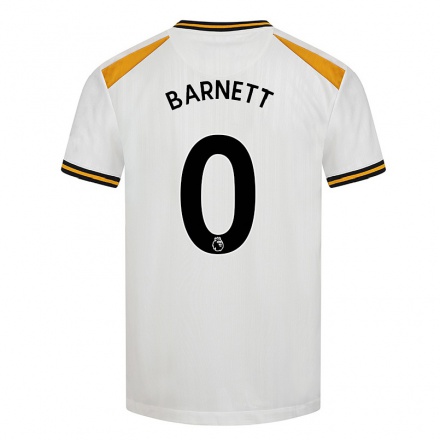 Naisten Jalkapallo Ty Barnett #0 Valkoinen Keltainen 3. Paita 2021/22 Lyhythihainen Paita T-paita