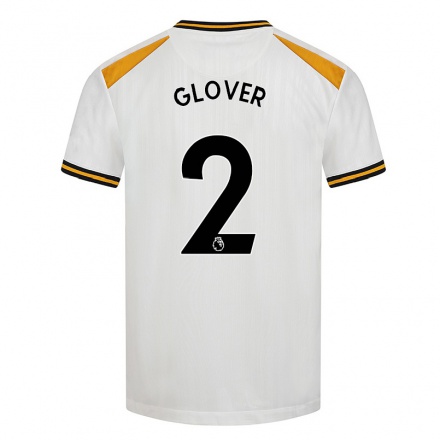 Naisten Jalkapallo Lyndsey Glover #2 Valkoinen Keltainen 3. Paita 2021/22 Lyhythihainen Paita T-paita