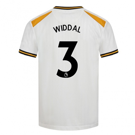 Naisten Jalkapallo Natalie Widdal #3 Valkoinen Keltainen 3. Paita 2021/22 Lyhythihainen Paita T-paita