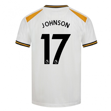 Naisten Jalkapallo Katie Johnson #17 Valkoinen Keltainen 3. Paita 2021/22 Lyhythihainen Paita T-paita
