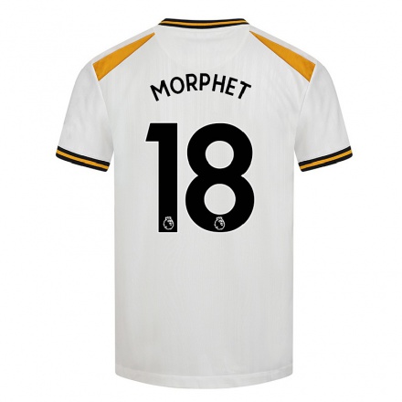 Naisten Jalkapallo Anna Morphet #18 Valkoinen Keltainen 3. Paita 2021/22 Lyhythihainen Paita T-paita
