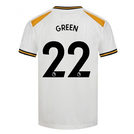 Naisten Jalkapallo Lucy Green #22 Valkoinen Keltainen 3. Paita 2021/22 Lyhythihainen Paita T-paita
