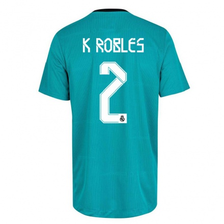 Naisten Jalkapallo Kenti Robles #2 Vaaleanvihreä 3. Paita 2021/22 Lyhythihainen Paita T-paita