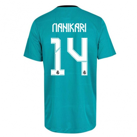 Naisten Jalkapallo Nahikari Garcia #14 Vaaleanvihreä 3. Paita 2021/22 Lyhythihainen Paita T-paita