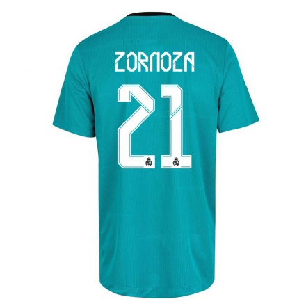Naisten Jalkapallo Claudia Zornoza #21 Vaaleanvihreä 3. Paita 2021/22 Lyhythihainen Paita T-paita