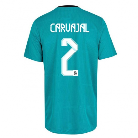 Naisten Jalkapallo Daniel Carvajal #2 Vaaleanvihreä 3. Paita 2021/22 Lyhythihainen Paita T-paita