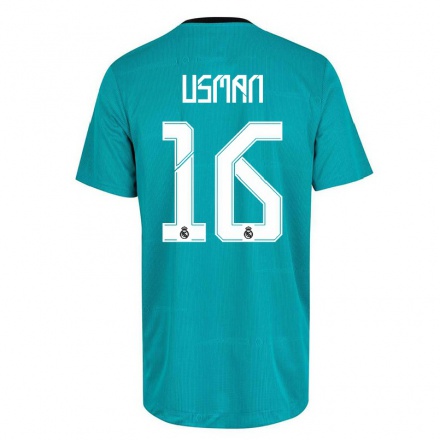 Naisten Jalkapallo Garuba Usman #16 Vaaleanvihreä 3. Paita 2021/22 Lyhythihainen Paita T-paita