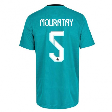Naisten Jalkapallo Maximilano Mouratay #5 Vaaleanvihreä 3. Paita 2021/22 Lyhythihainen Paita T-paita
