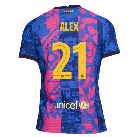 Naisten Jalkapallo Abrines Alex #21 Sininen Ruusu 3. Paita 2021/22 Lyhythihainen Paita T-paita