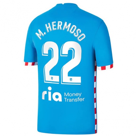 Naisten Jalkapallo Mario Hermoso #22 Sininen 3. Paita 2021/22 Lyhythihainen Paita T-paita