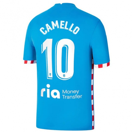 Naisten Jalkapallo Sergio Camello #10 Sininen 3. Paita 2021/22 Lyhythihainen Paita T-paita