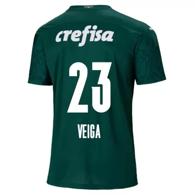 Naisten Jalkapallo Raphael Veiga #23 Kotipaita Vihreä Pelipaita 2020/21 Lyhythihainen Paita