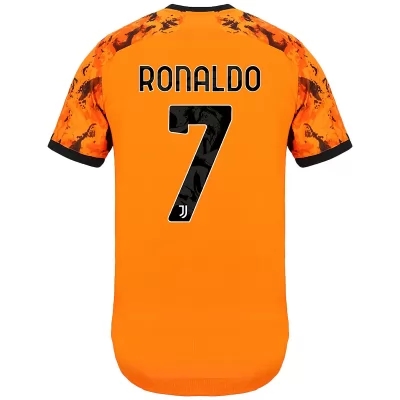 Naisten Jalkapallo Cristiano Ronaldo #7 3. Paita Oranssi Pelipaita 2020/21 Lyhythihainen Paita