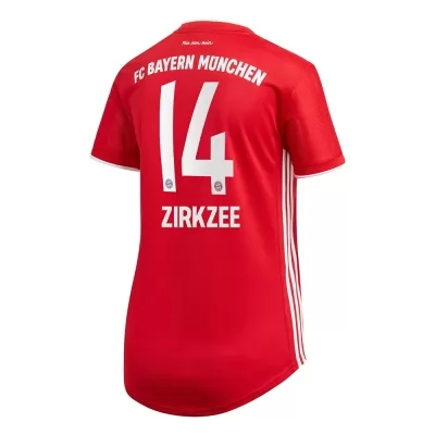Naisten Jalkapallo Joshua Zirkzee #14 Kotipaita Punainen Pelipaita 2020/21 Lyhythihainen Paita