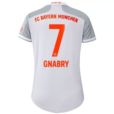 Naisten Jalkapallo Serge Gnabry #7 Vieraspaita Harmaa Pelipaita 2020/21 Lyhythihainen Paita