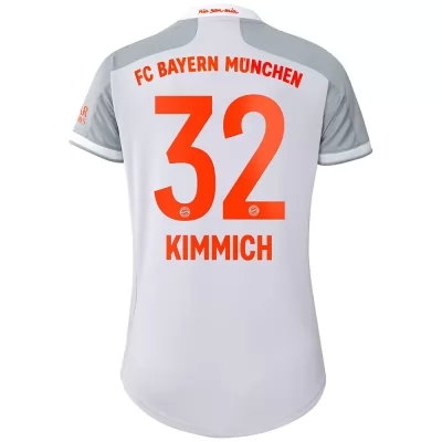 Naisten Jalkapallo Joshua Kimmich #32 Vieraspaita Harmaa Pelipaita 2020/21 Lyhythihainen Paita