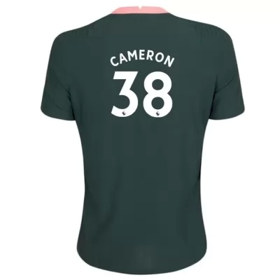 Naisten Jalkapallo Cameron Carter-vickers #38 Vieraspaita Tummanvihreä Pelipaita 2020/21 Lyhythihainen Paita