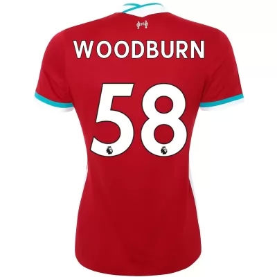 Naisten Jalkapallo Ben Woodburn #58 Kotipaita Punainen Pelipaita 2020/21 Lyhythihainen Paita