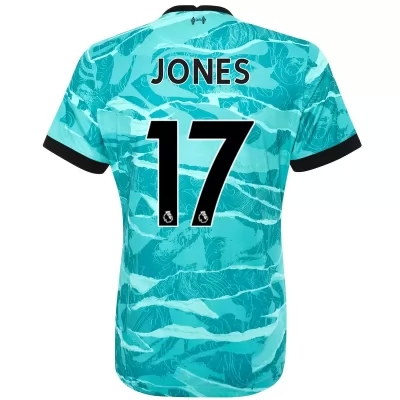 Naisten Jalkapallo Curtis Jones #17 Vieraspaita Sininen Pelipaita 2020/21 Lyhythihainen Paita